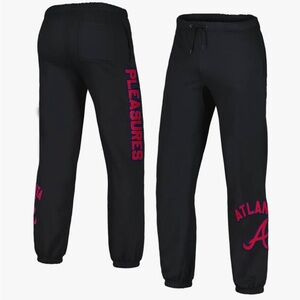 Atlanta Braves Red and Black Pleasures Sweatpants